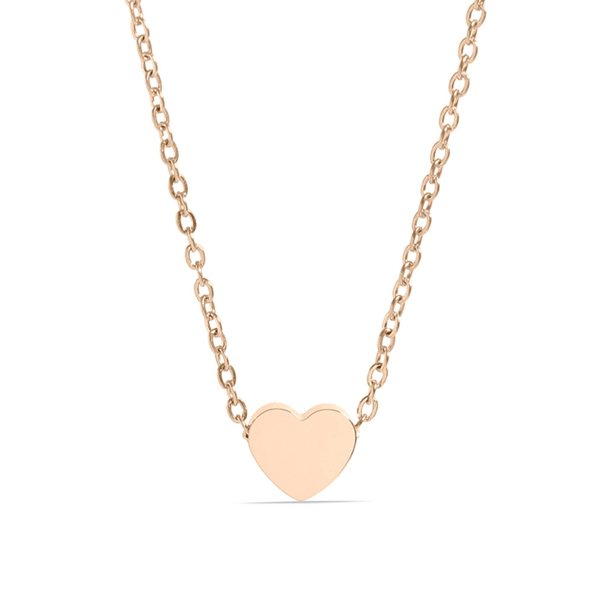 Heart Charm Necklace & Chain
