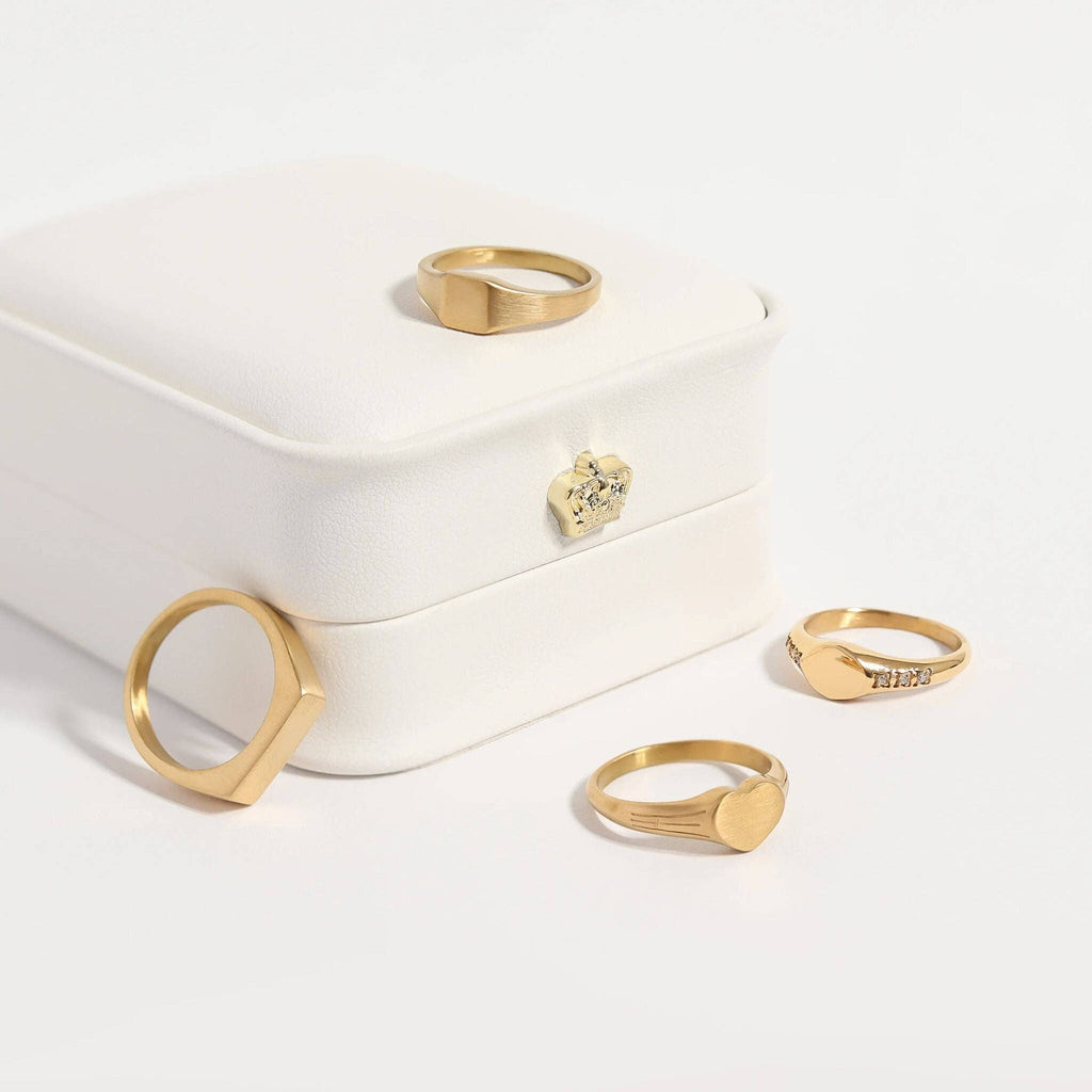 Signet Ring - CZ Set