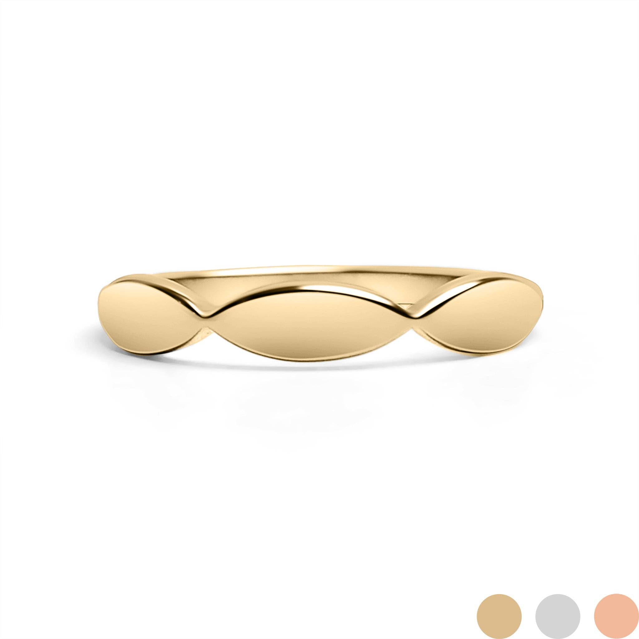 Sculpted Engravable Ring