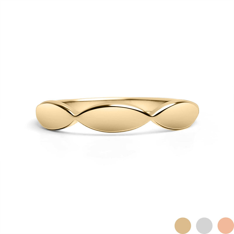 Sculpted Engravable Ring