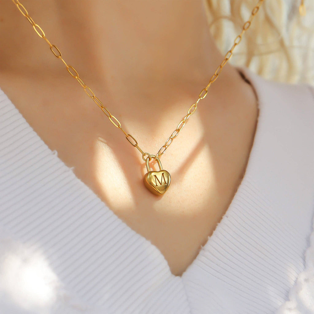 Heart Padlock Charm