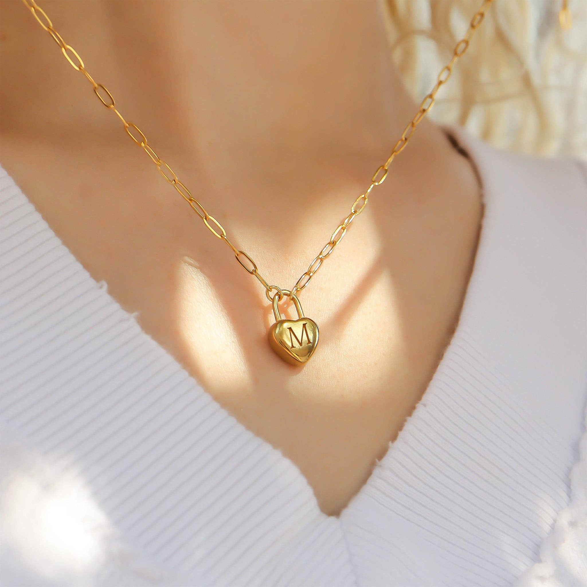 Heart Padlock Charm