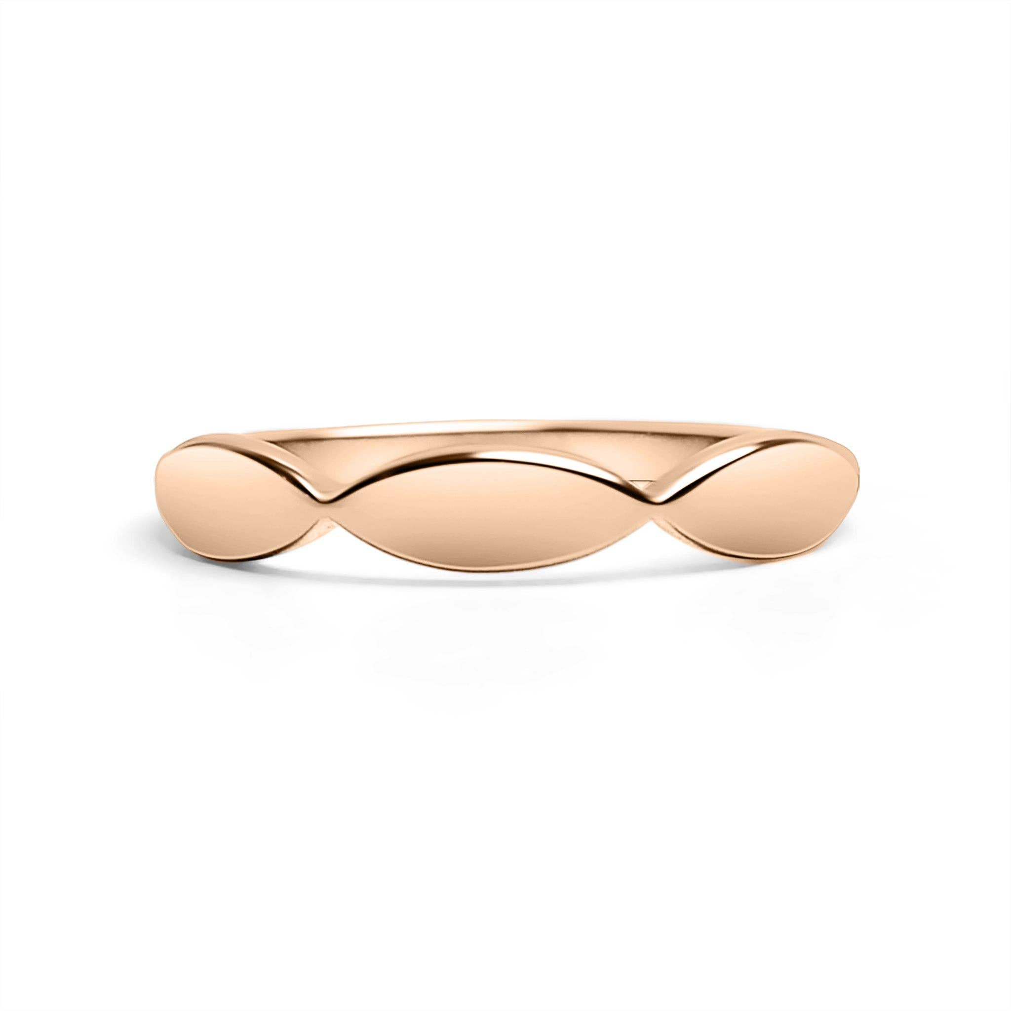Sculpted Engravable Ring