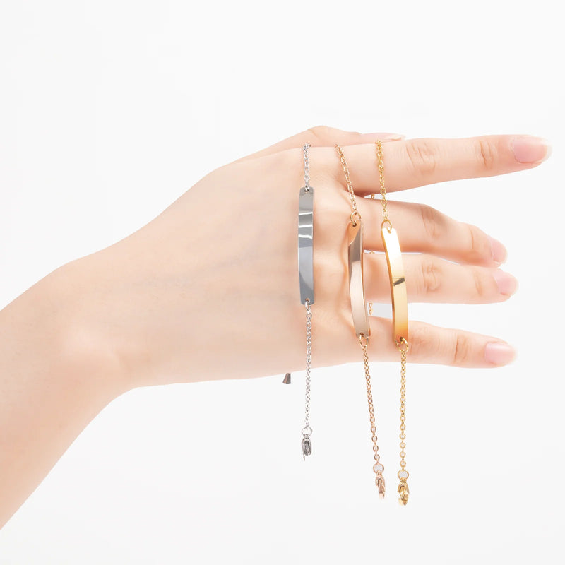 Stainless Steel Tag Bracelet