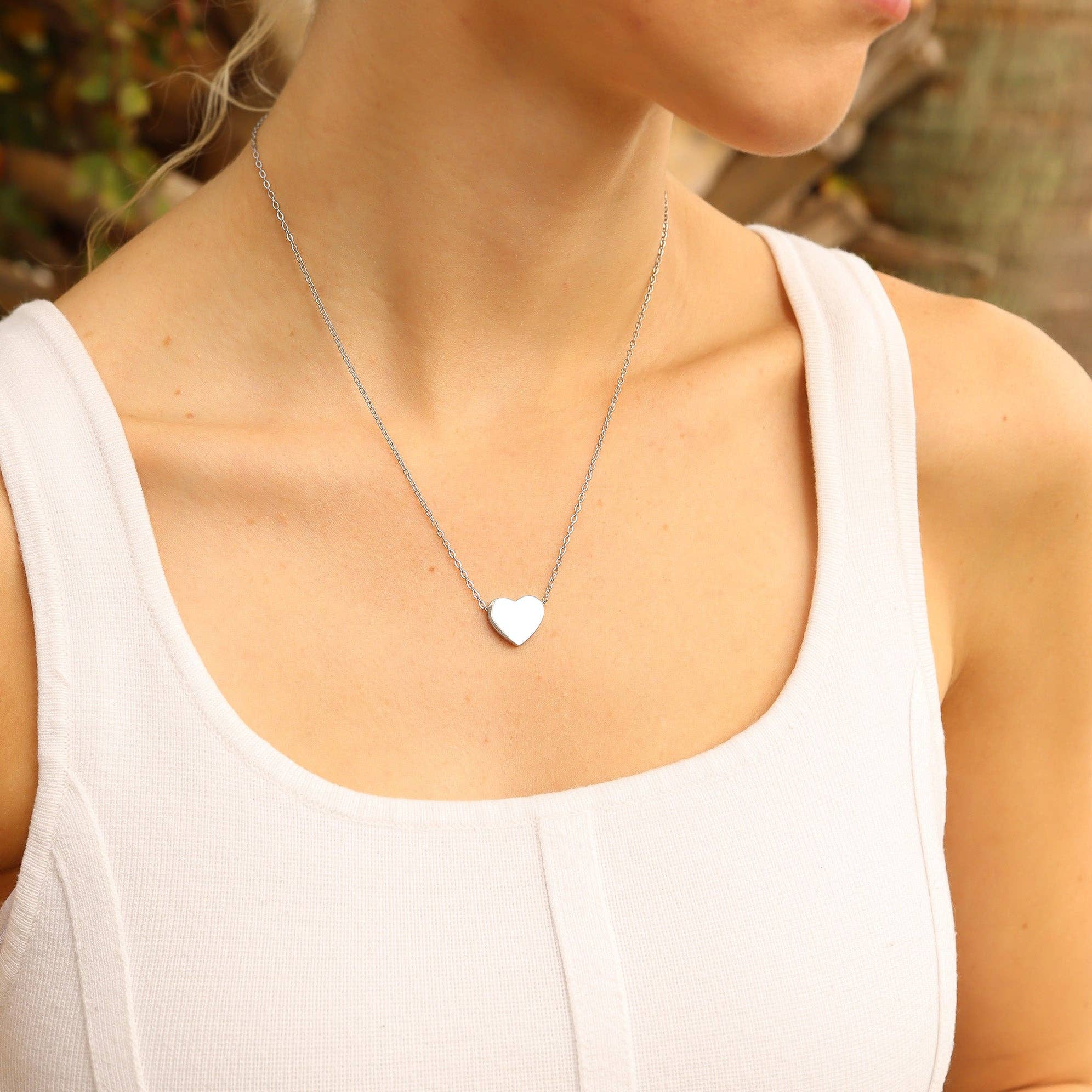 Engravable Heart Necklace