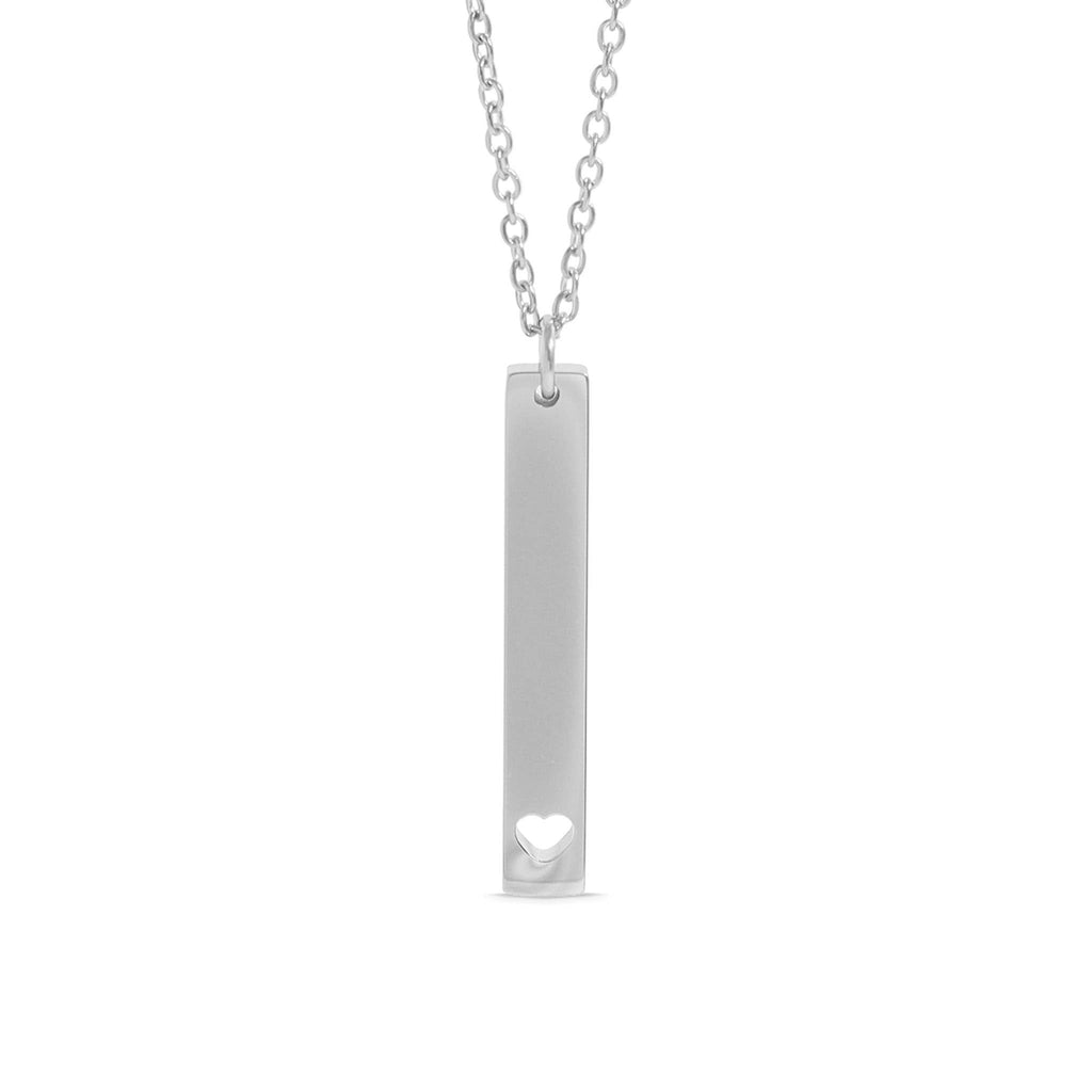 Vertical Bar Engravable Necklace