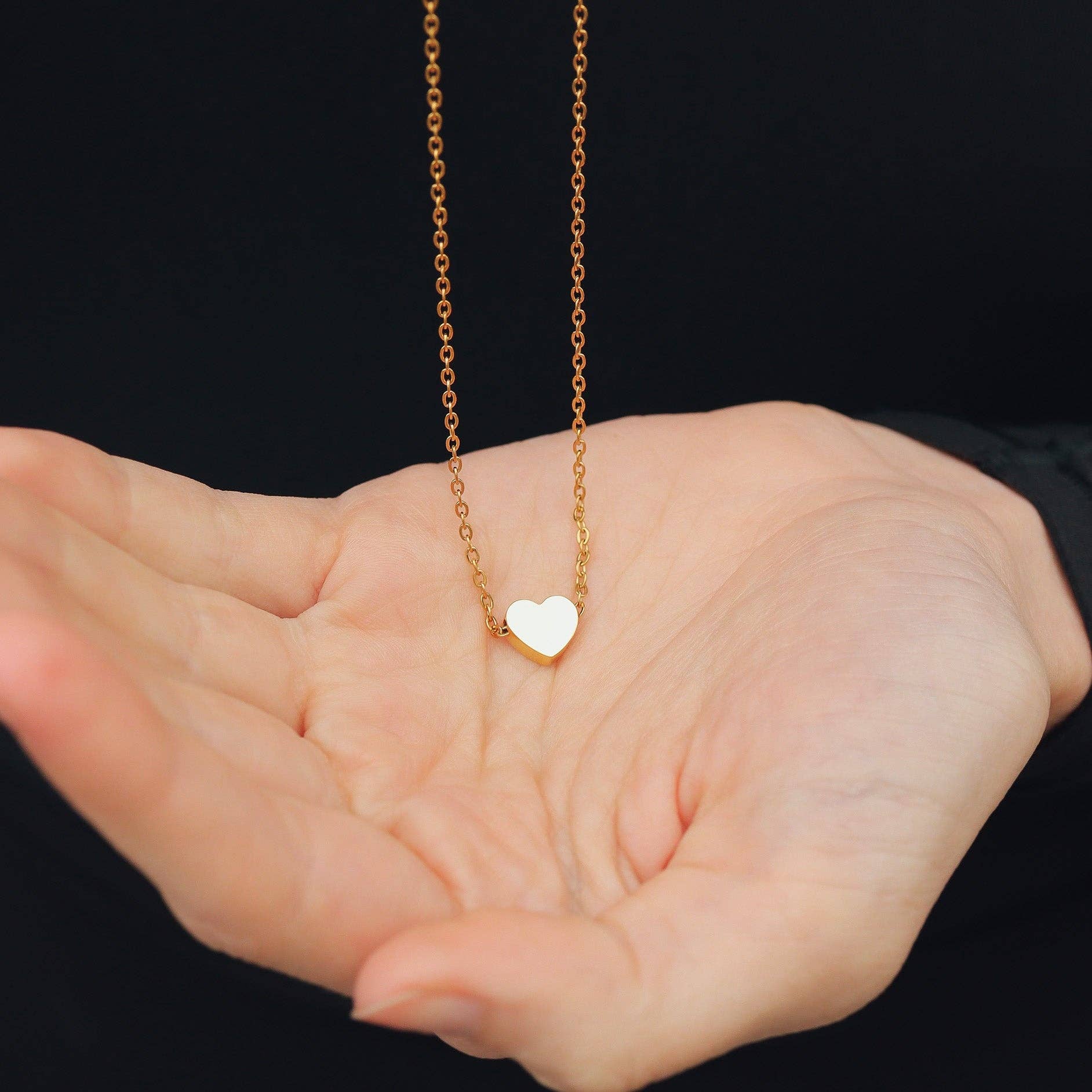 Heart Charm Necklace & Chain