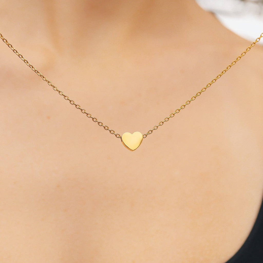 Heart Charm Necklace & Chain