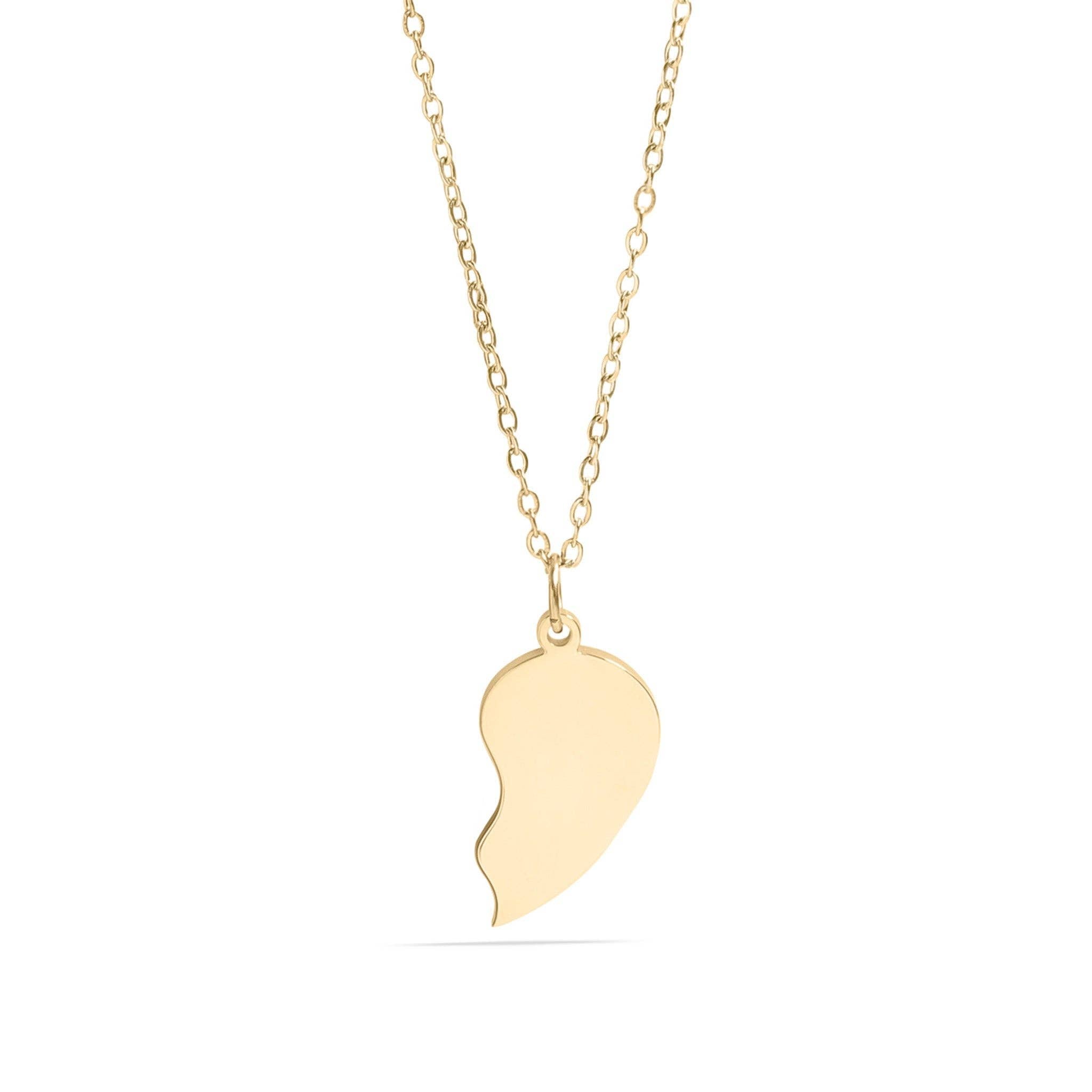 Break Apart Heart Necklace Set