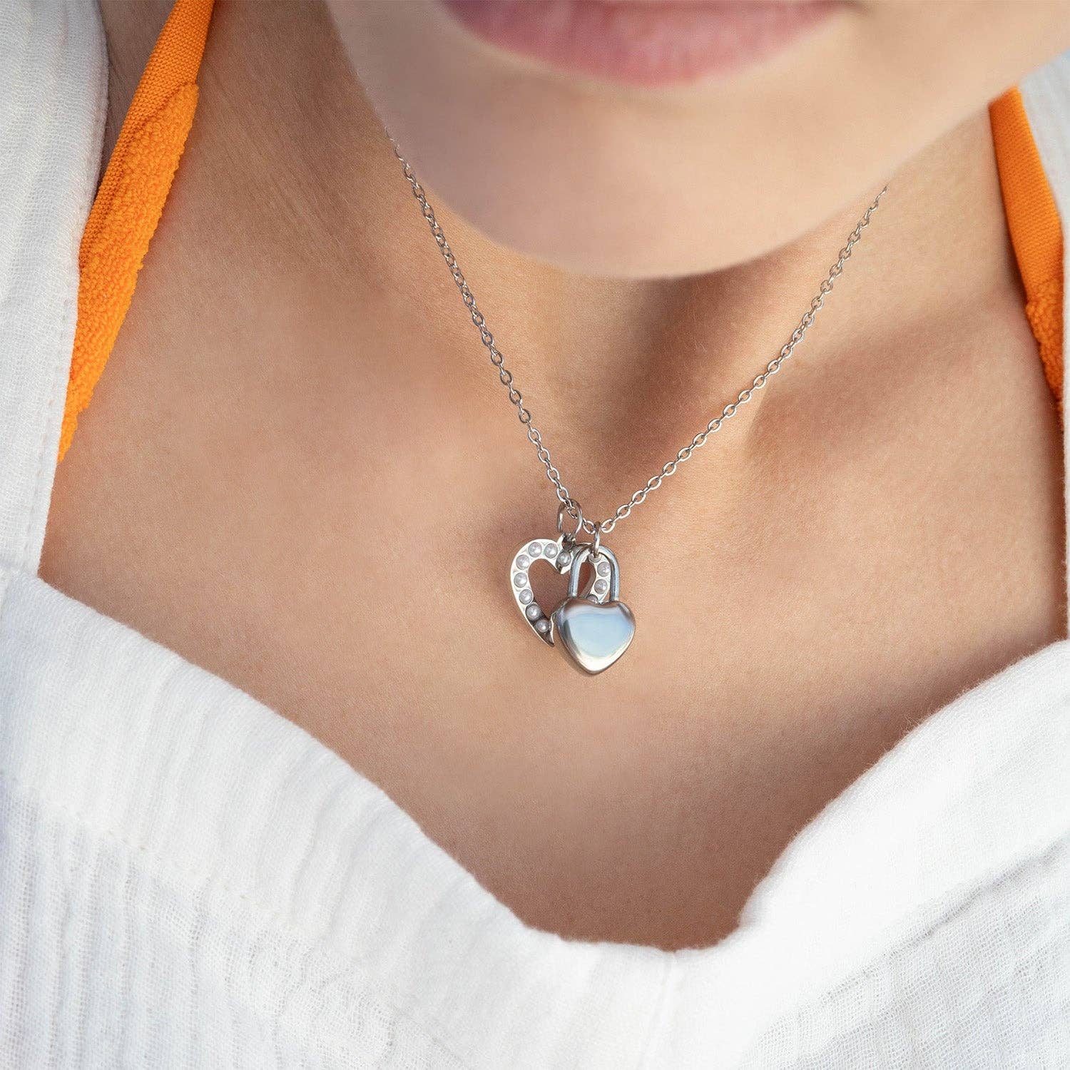 Heart Padlock Charm