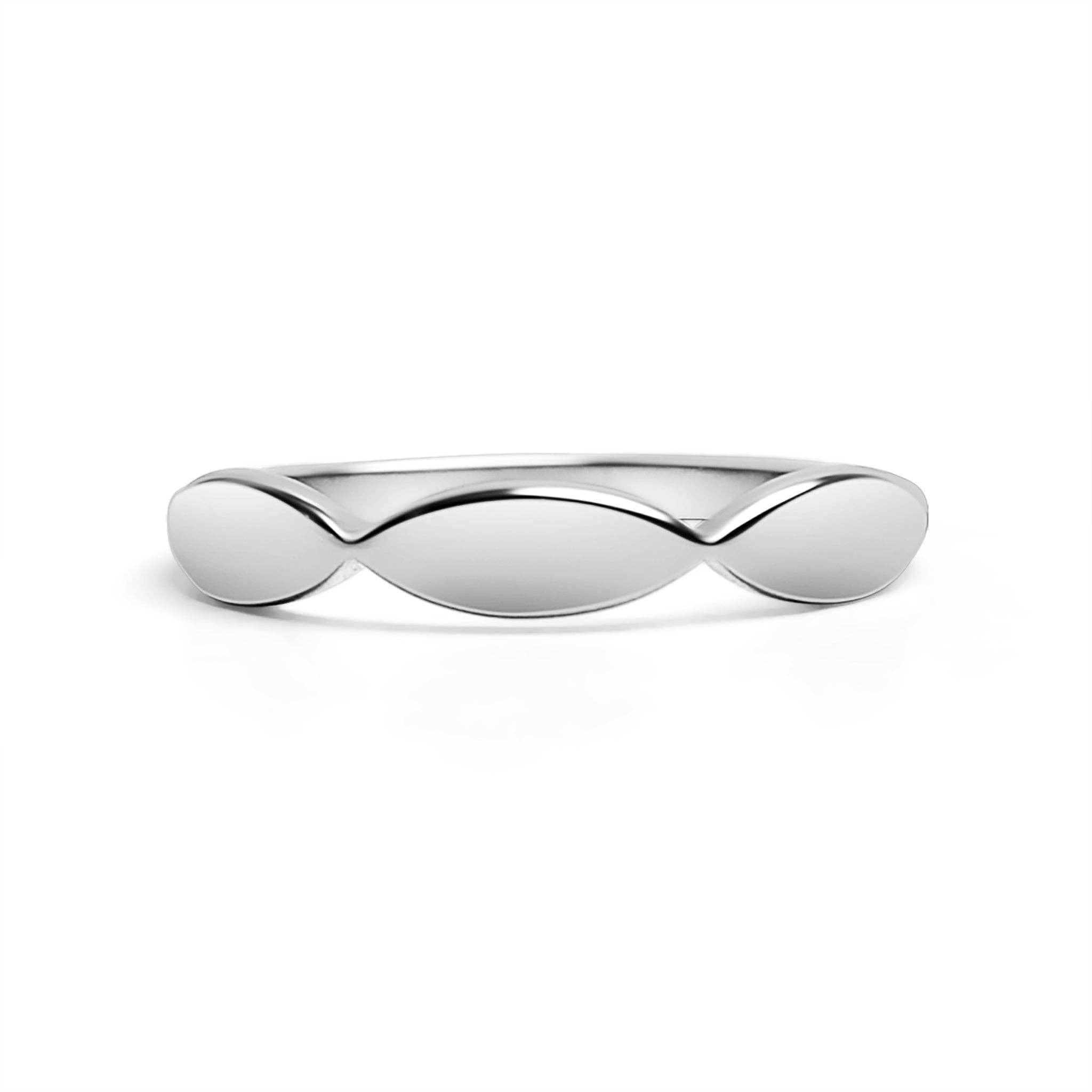 Sculpted Engravable Ring
