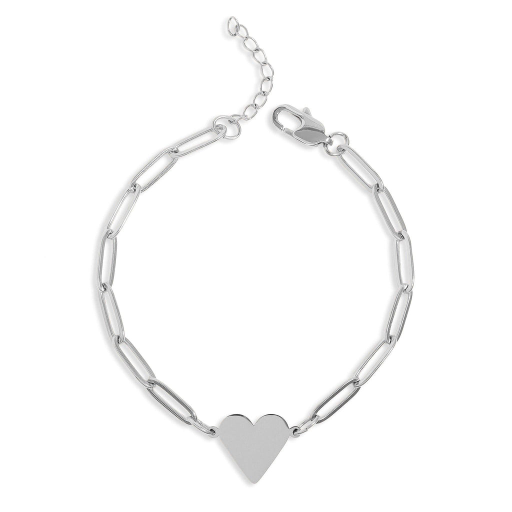 Paperclip Heart Bracelet