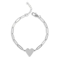 Paperclip Heart Bracelet