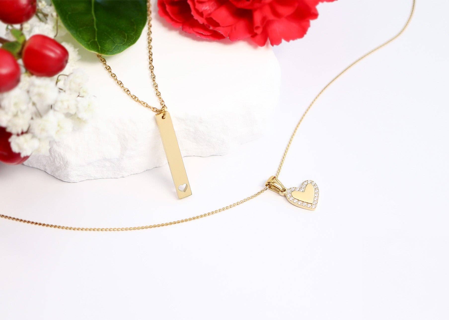 Vertical Bar Engravable Necklace