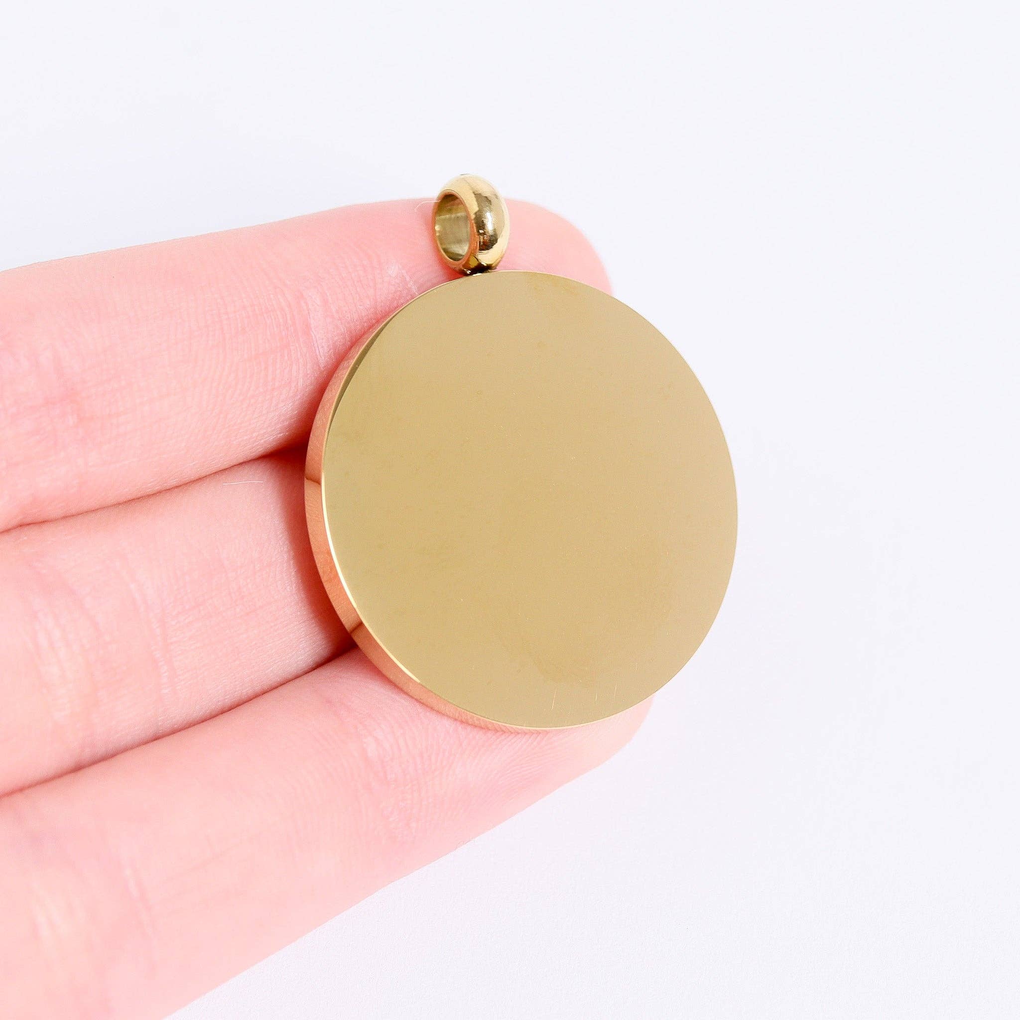 Gold Pendant - 25mm