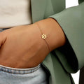 Custom Engrave Dog Paw Charm Bracelet