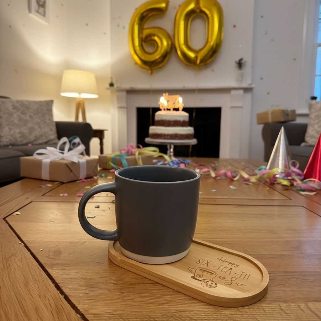 Bamboo Coaster - Tea & Biscuit / Coffee & Cake Tray
