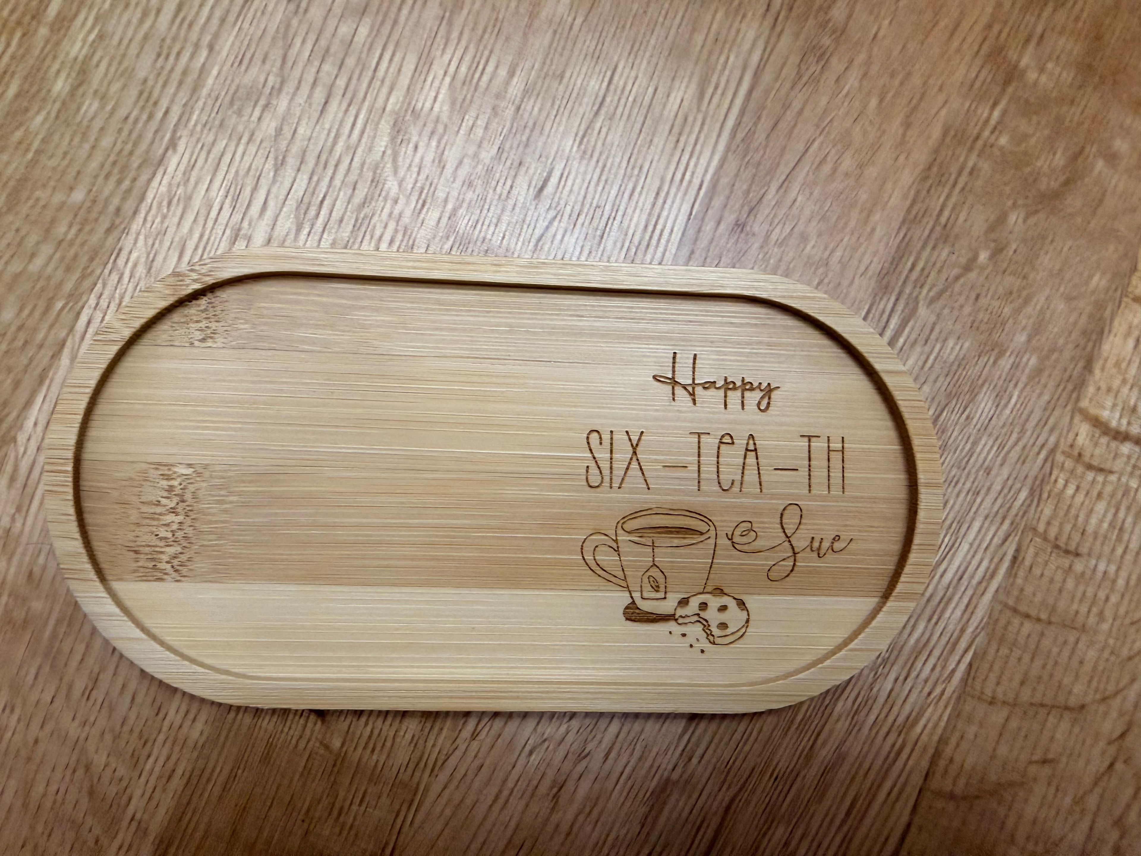 Bamboo Coaster - Tea & Biscuit / Coffee & Cake Tray