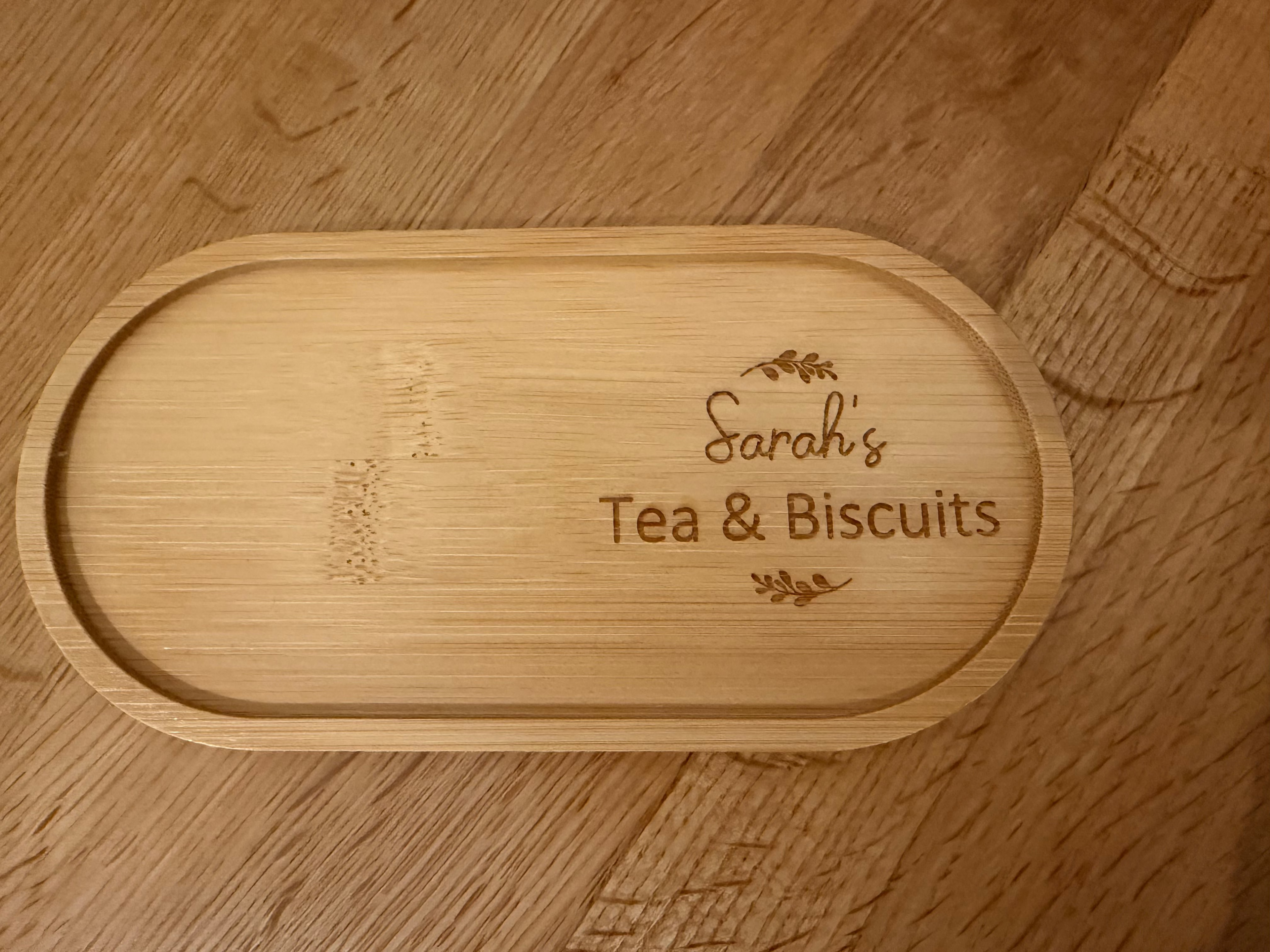 Bamboo Coaster - Tea & Biscuit / Coffee & Cake Tray