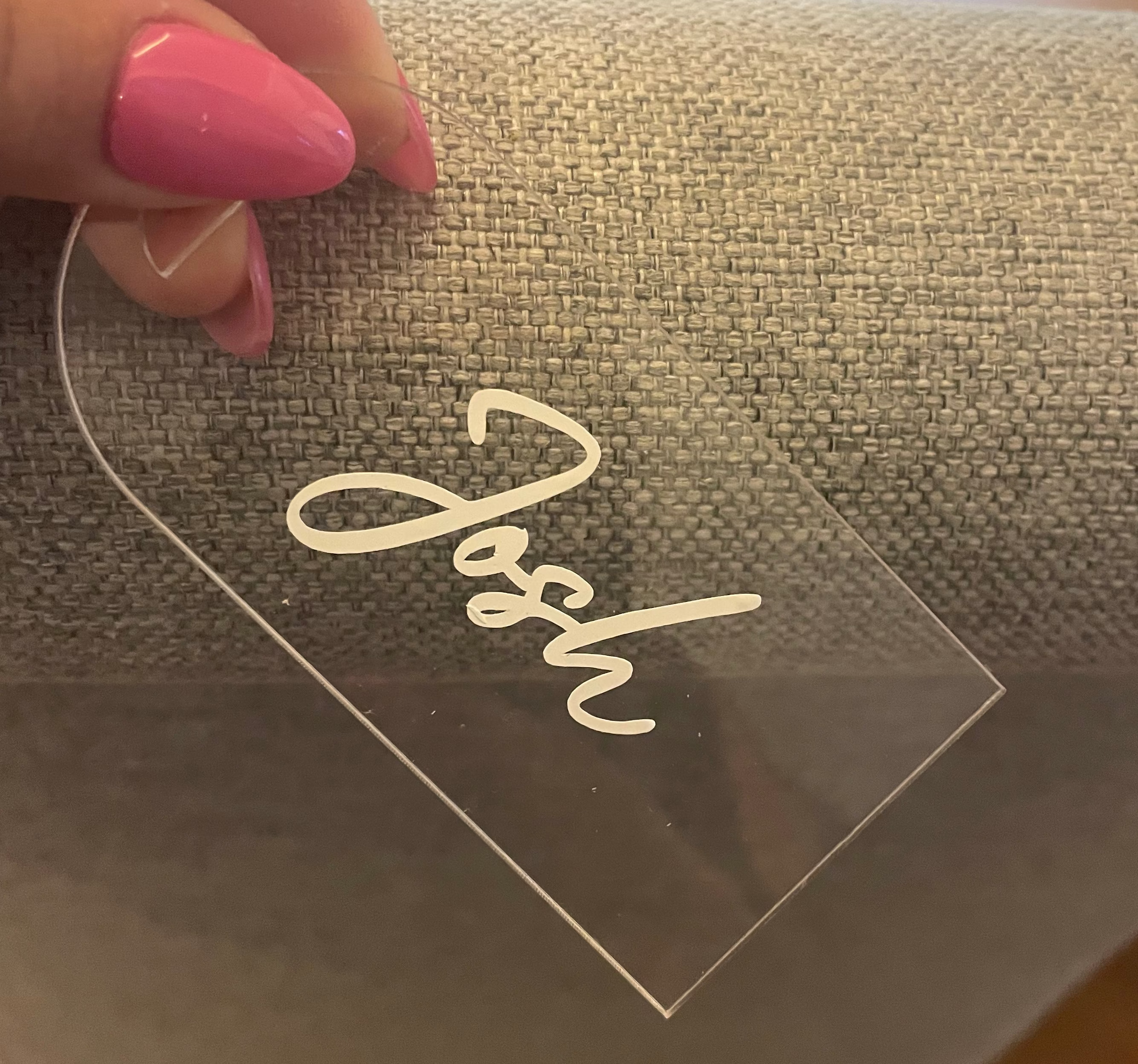 Acrylic Name Labels