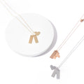 Stainless Steel Heart & Bar Necklace