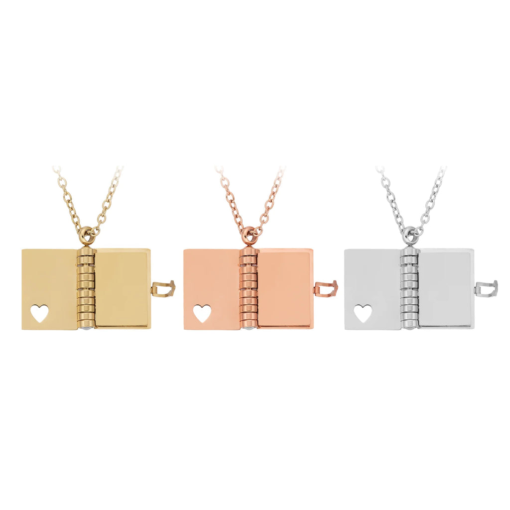 Stainless Steel Book Locket