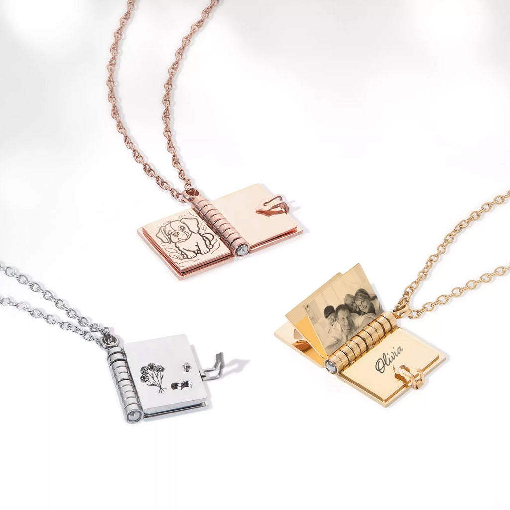 Stainless Steel Book Locket