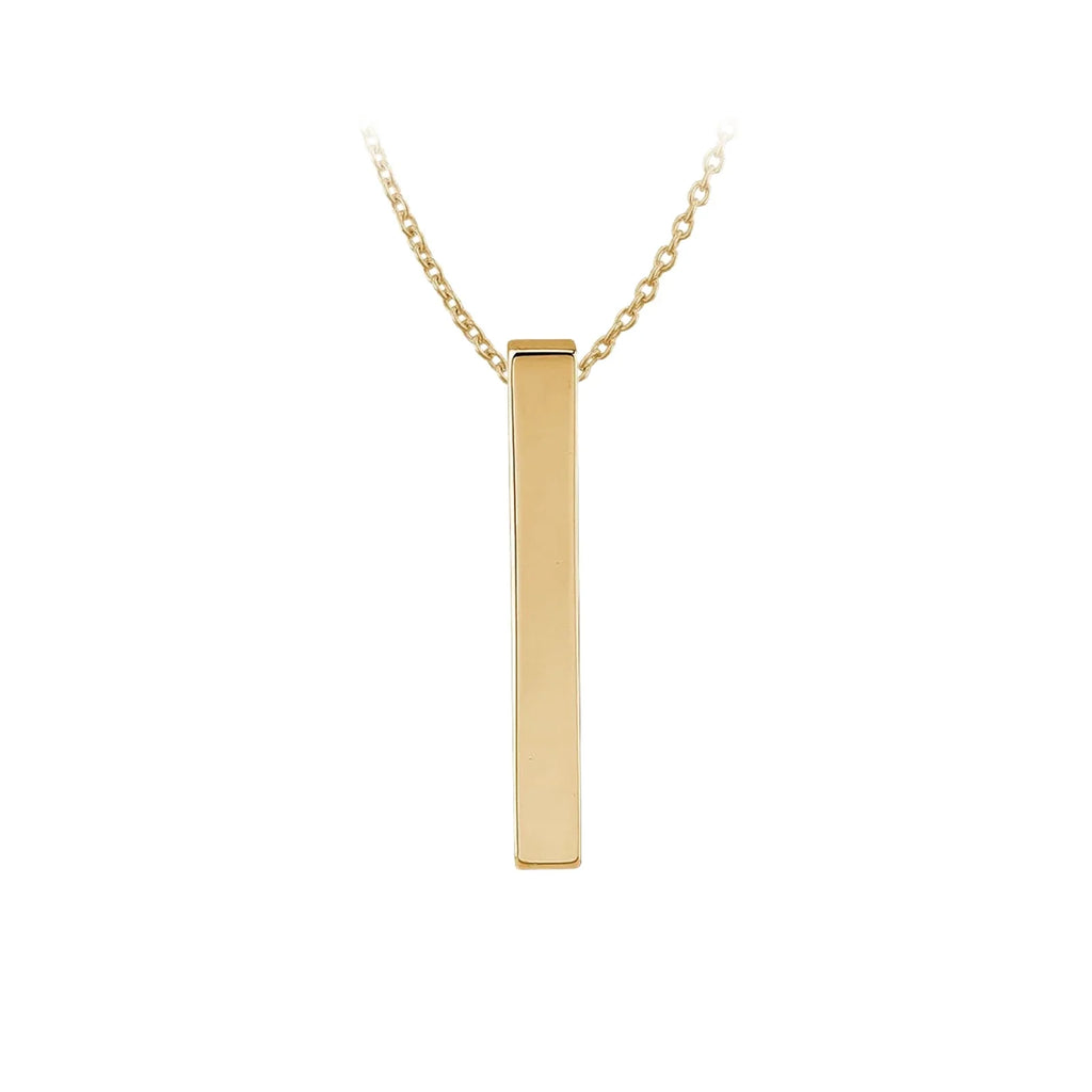Stainless Steel Vertical Bar Necklace