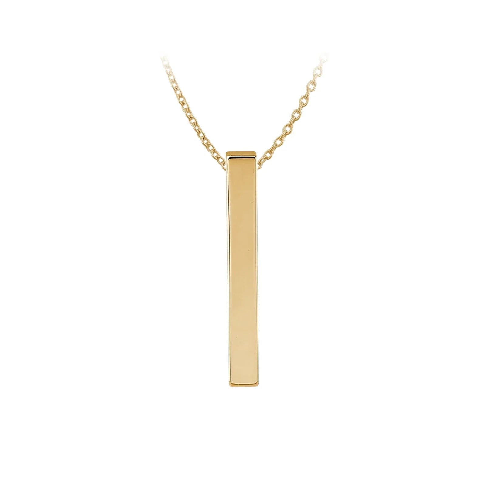 Stainless Steel Vertical Bar Necklace