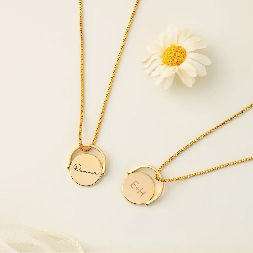 Gold Spinner Necklace