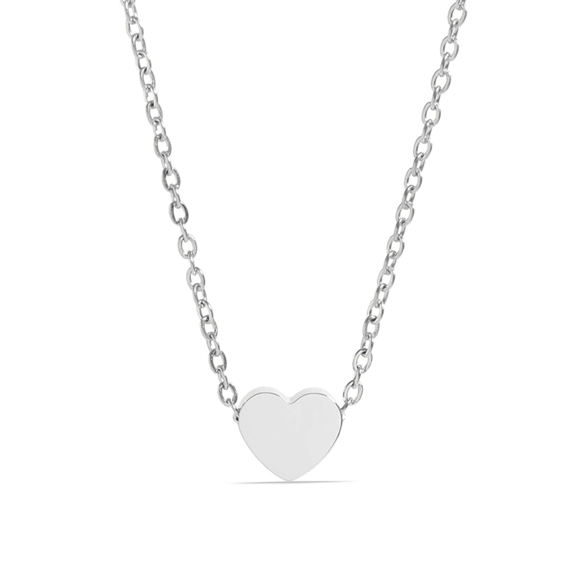 Heart Charm Necklace & Chain