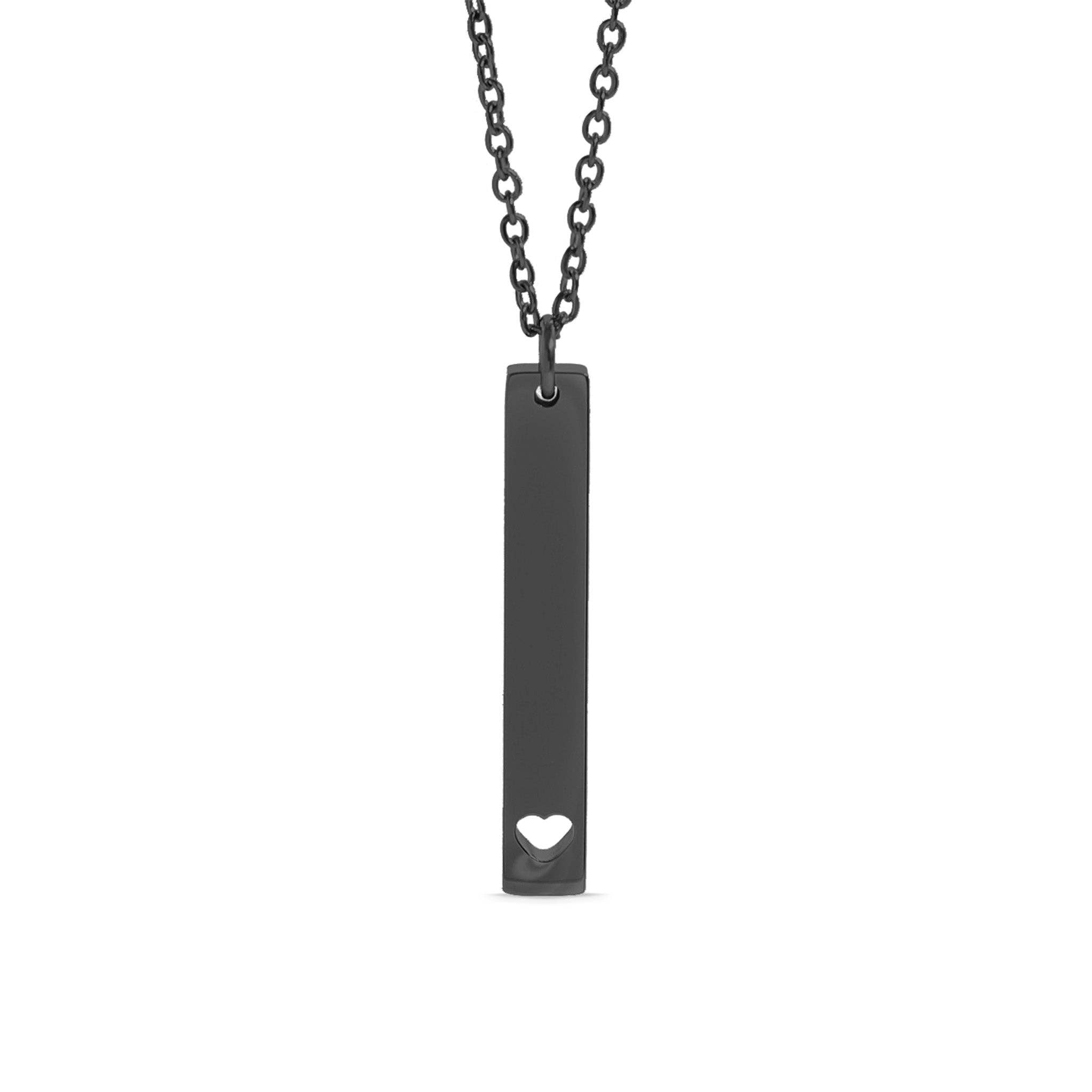 Vertical Bar Engravable Necklace