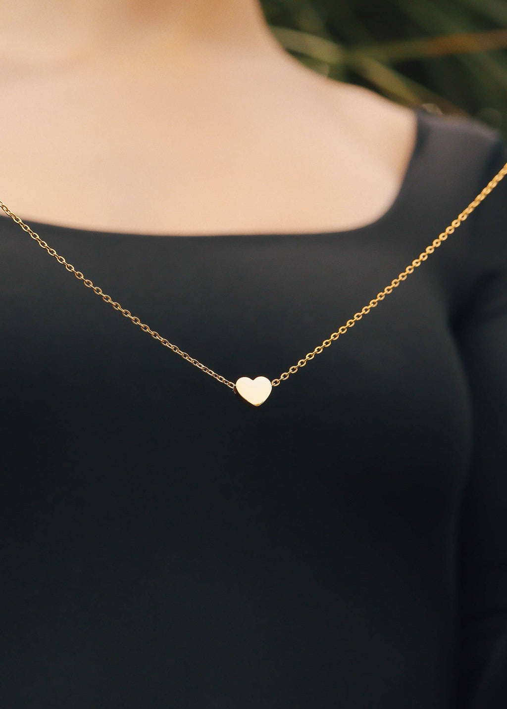 Heart Charm Necklace & Chain