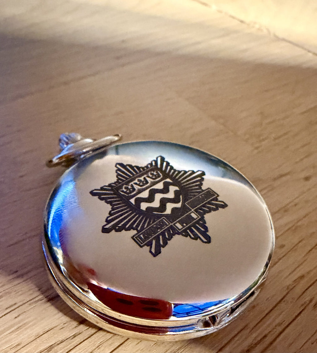 Bespoke Engraved Double Open Mechanical Pocket Watch