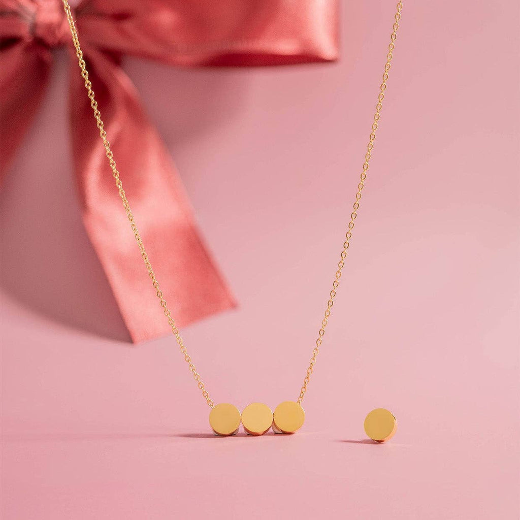 Mini Circle Necklace - 9mm Pendant & Chain