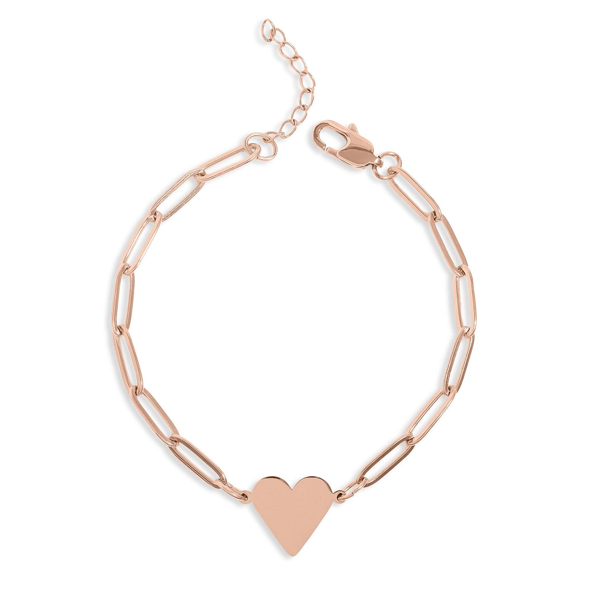 Paperclip Heart Bracelet