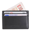 Leather Slim Card Holder with RFID lining
