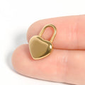 Heart Padlock Charm